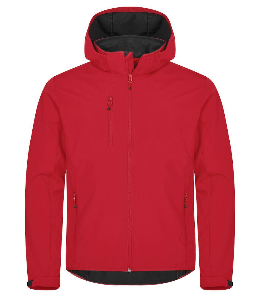 Classic Softshell Rosso Triplo Strato con Cappuccio
