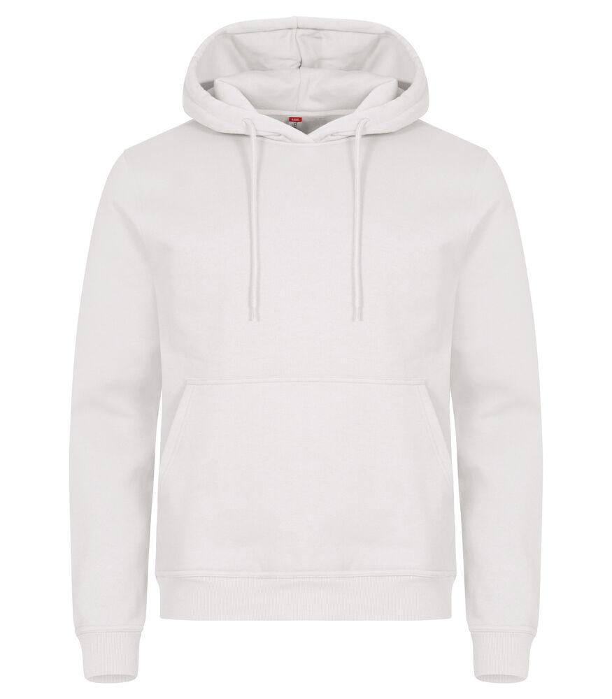 Felpa Clique Miami Avorio con Cappuccio Tascone a Marsupio Taglie Forti