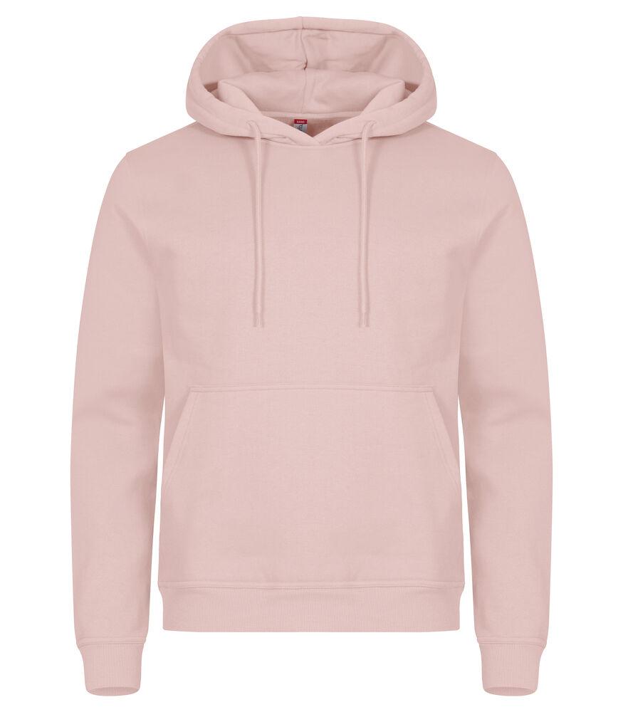 Felpa Clique Miami Rosa Confetto con Cappuccio Tascone a Marsupio Taglie Forti