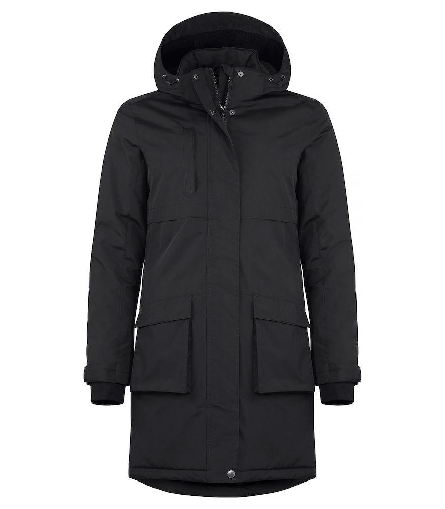 Parka Lindy Nero Giaccone Donna Imbottito Impermeabile Antivento