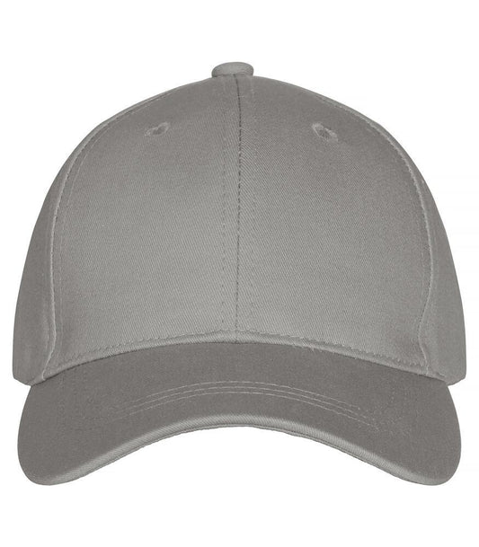 Cappellino Classic Grigio Argento Cappellino con Visera 6 Pannelli Chiusura con Velcro Peso Medio