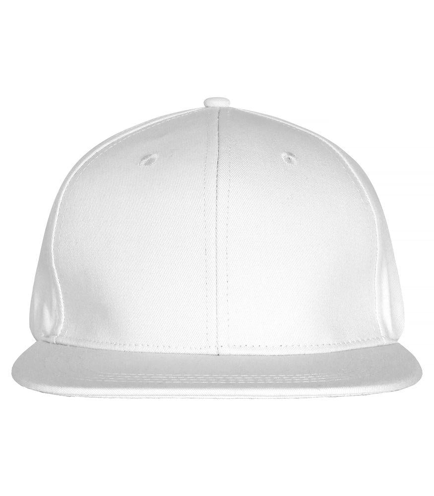 Cappellino Street Bianco Cappellino Visiera Piatta 6 Pannelli