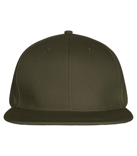 Cappellino Street Verde Militare Cappellino Visiera Piatta 6 Pannelli