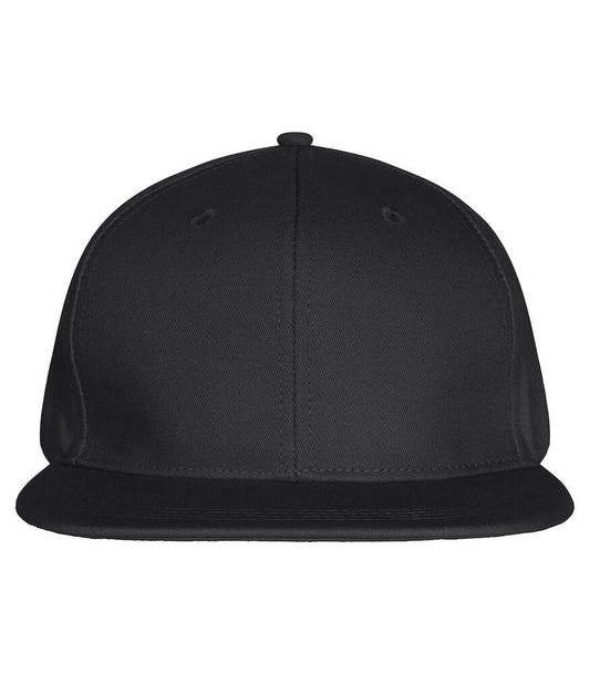 Cappellino Street Nero Cappellino Visiera Piatta 6 Pannelli