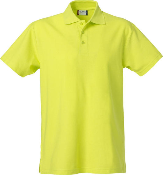 Basic Polo Lime Polo Manica Corta Taglie Forti