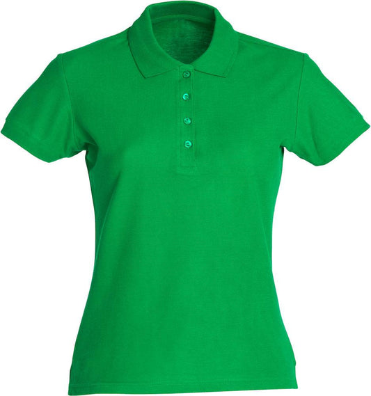 Basic Polo Verde Acido Polo Manica Corta Donna