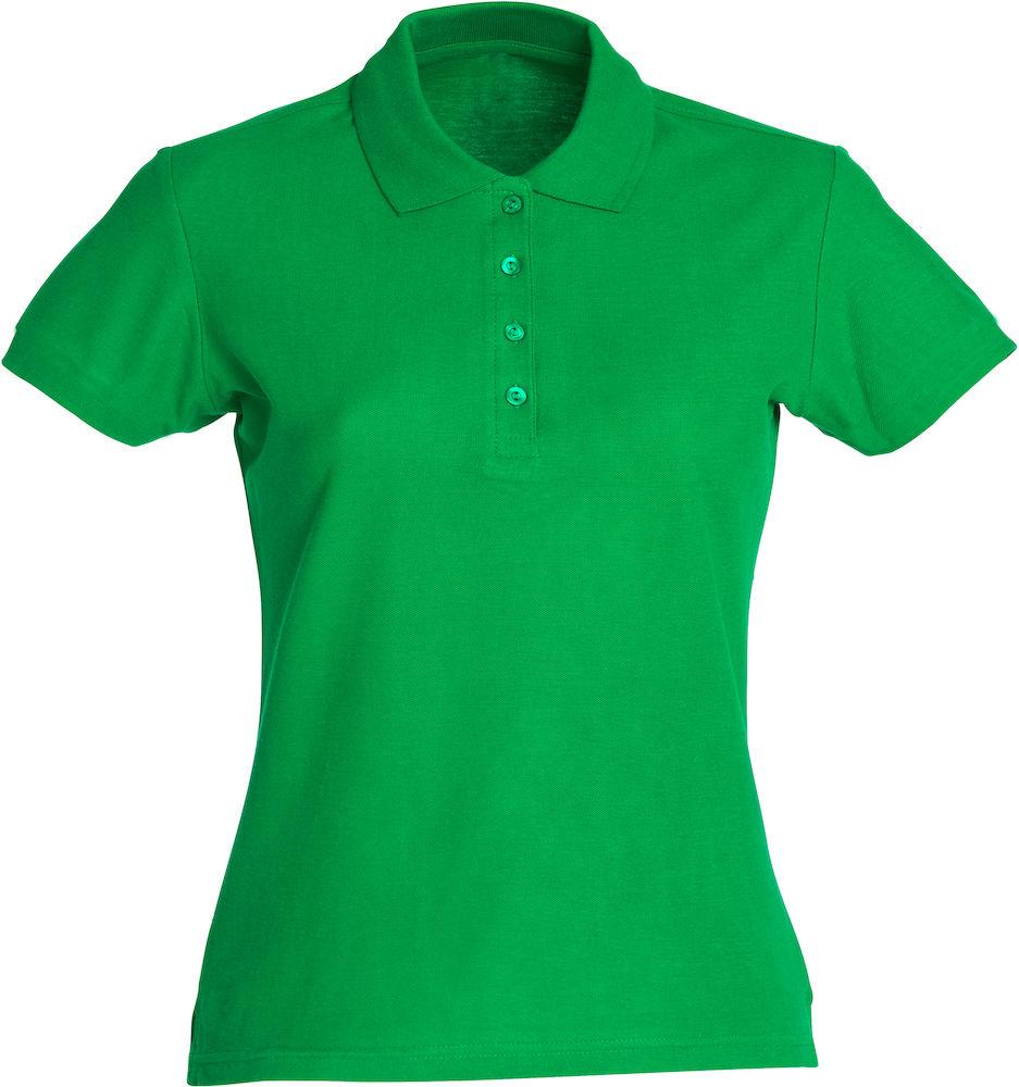 Basic Polo Verde Acido Polo Manica Corta Donna