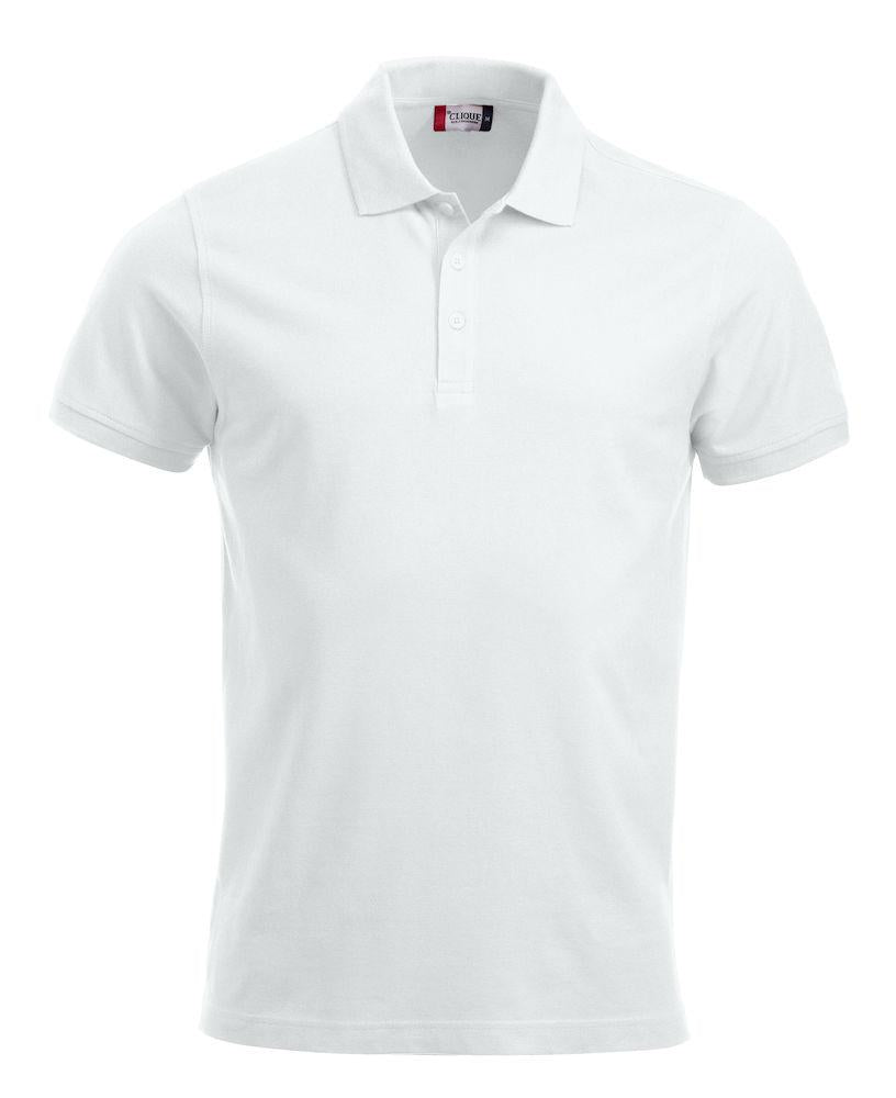 Polo Clique Classic Lincoln Bianco Taglie Forti Polo Cotone 200 Grammi