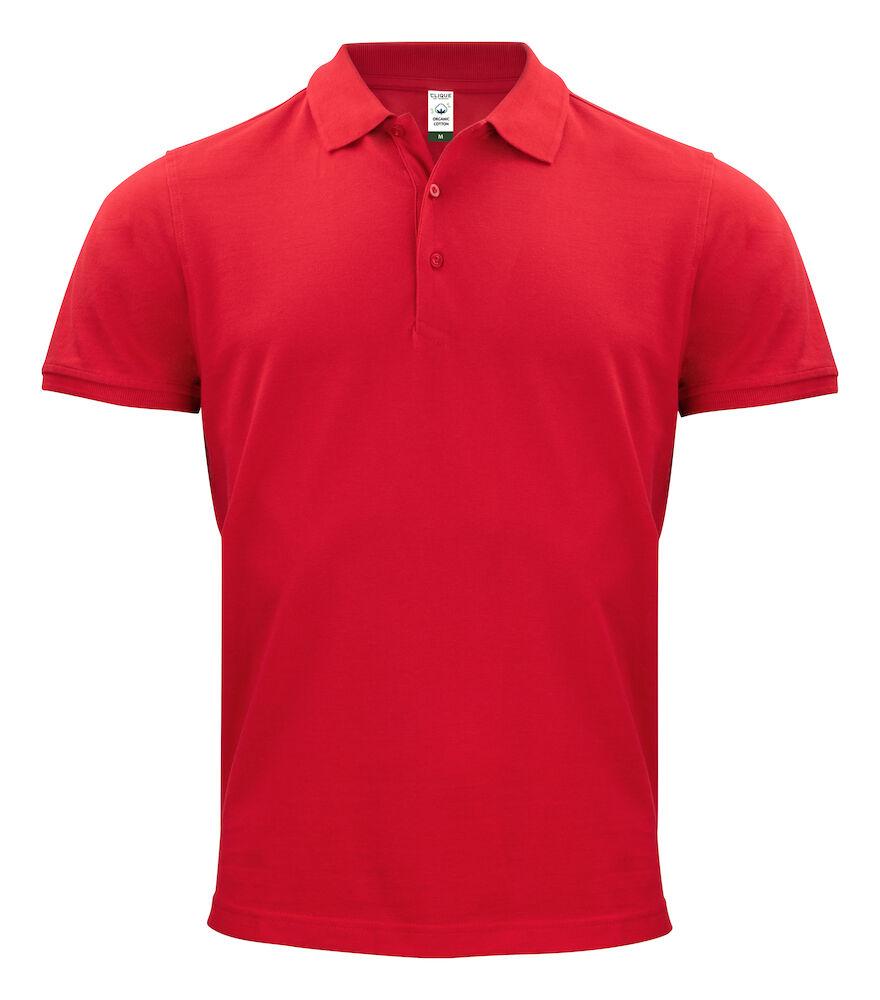 Polo Classic Organico Rosso Polo Uomo Manica Corta Ecosostenibile