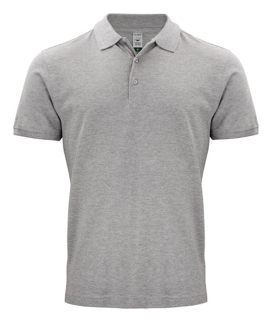 Polo Classic Organico Grigio Melange Polo Uomo Manica Corta Ecosostenibile