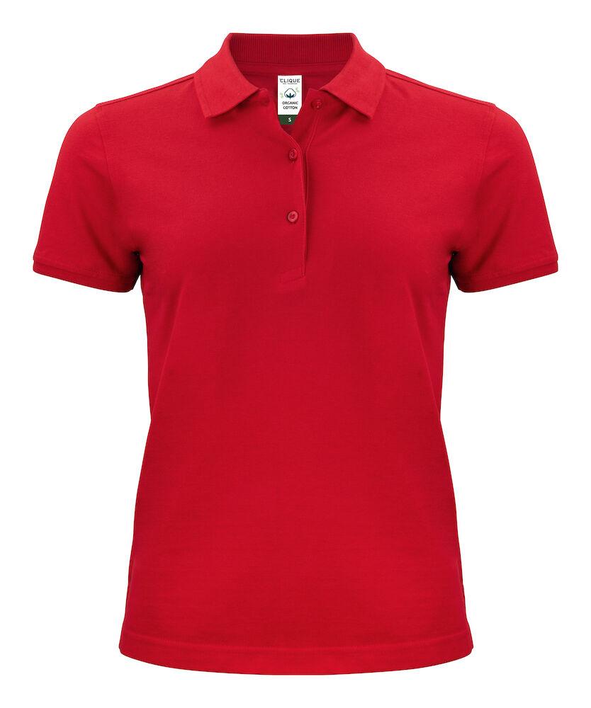 Polo Classic Organico Rosso Polo Donna Manica Corta Ecosostenibile