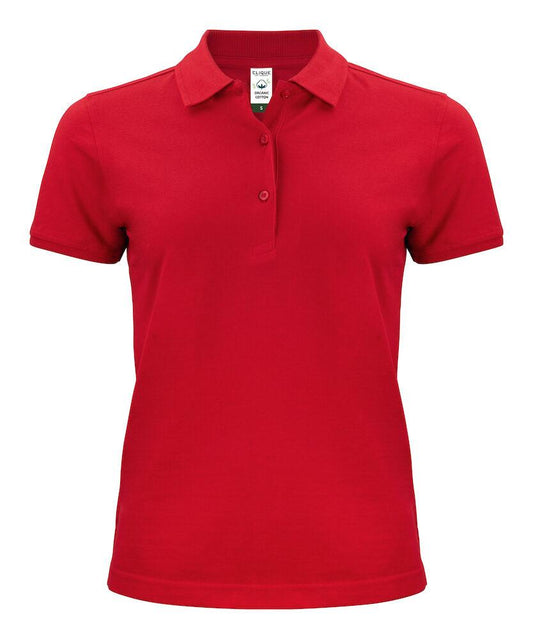 Polo Classic Organico Rosso Polo Donna Manica Corta Ecosostenibile