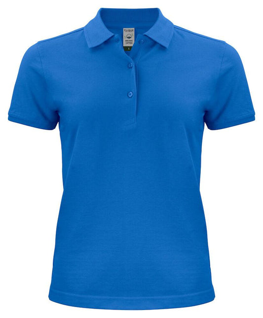 Polo Classic Organico Royal Azzurro Polo Donna Manica Corta Ecosostenibile
