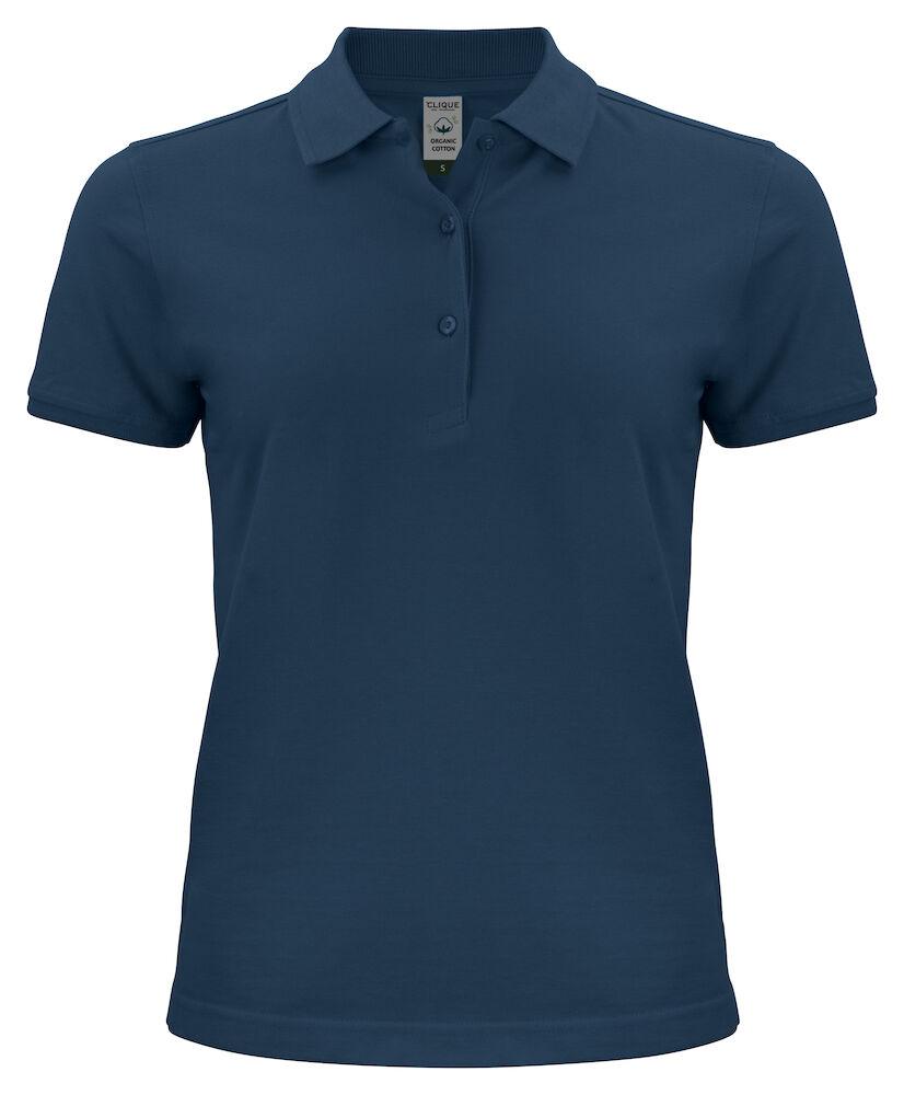 Polo Classic Organico Blu Polo Donna Manica Corta Ecosostenibile