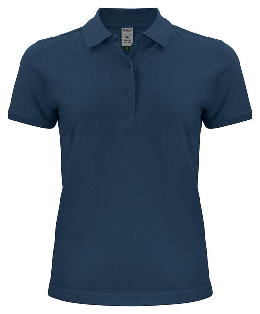 Polo Classic Organico Blu Polo Donna Manica Corta Ecosostenibile