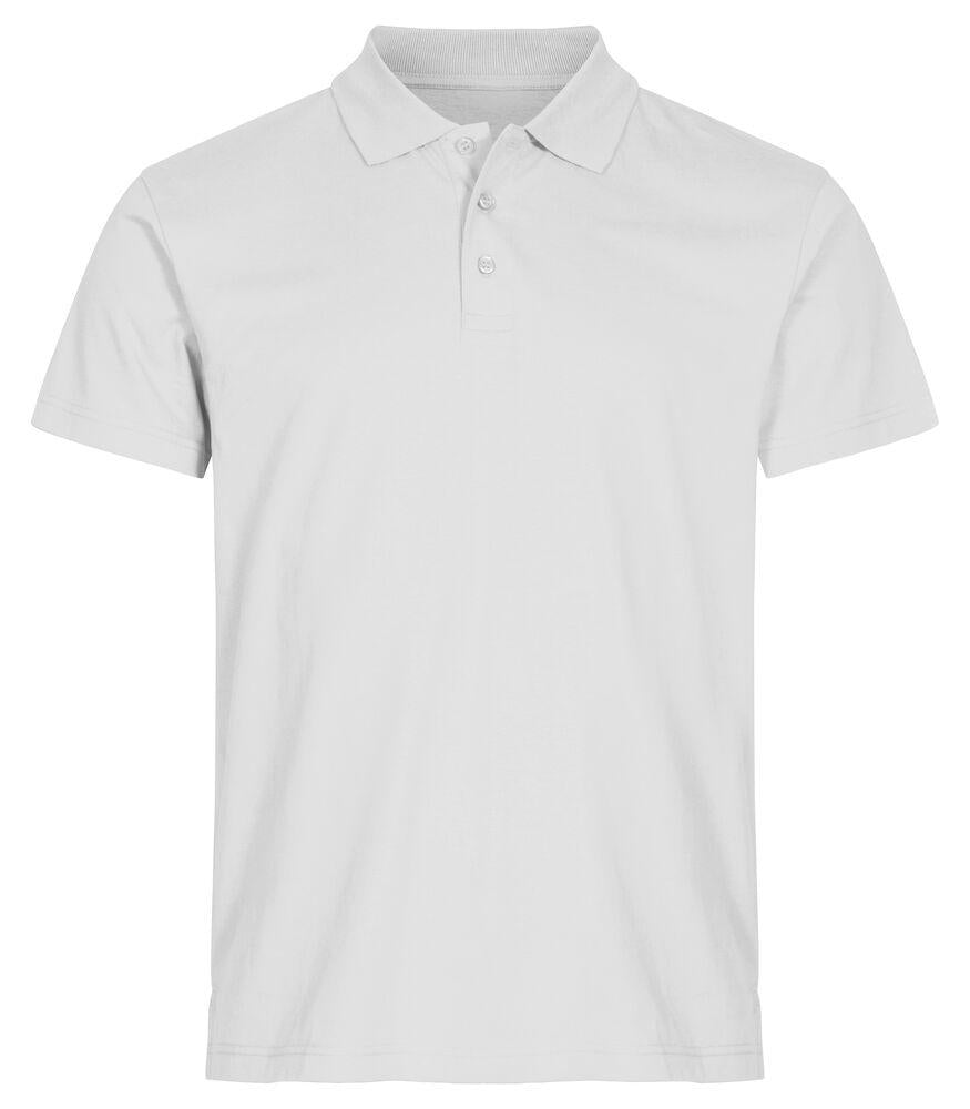 Polo Single Jersey Bianco Polo Cotone Manica Corta