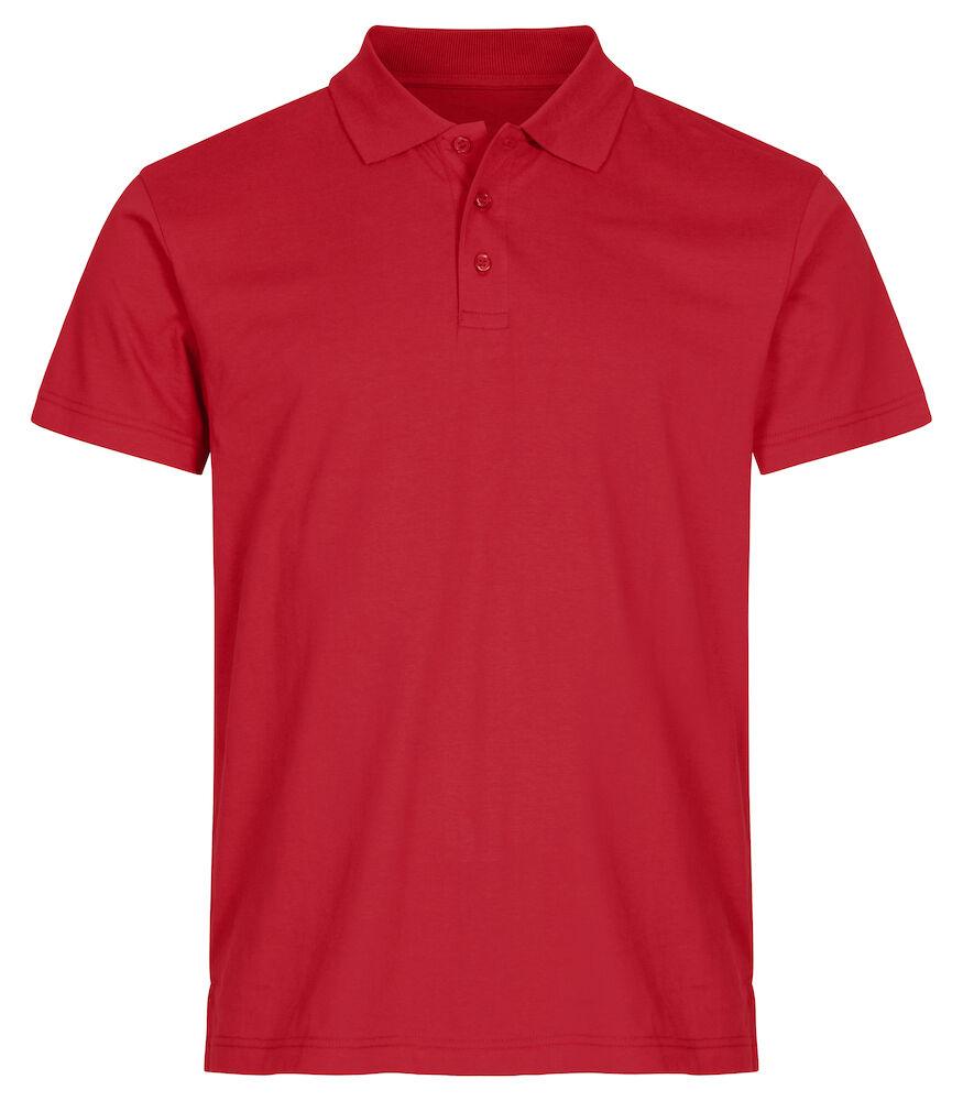 Polo Single Jersey Rosso Polo Cotone Manica Corta