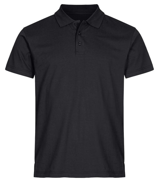 Polo Single Jersey Nero Polo Cotone Manica Corta
