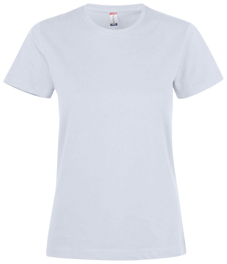 Premium Fashion-T Bianco Donna T-Shirt Cotone Alta Grammatura