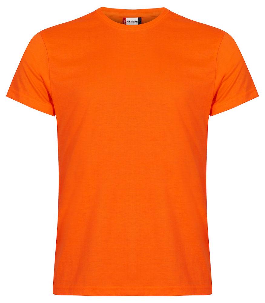 T-Shirt Clique Classic HV Arancio 160 gr Taglie Forti