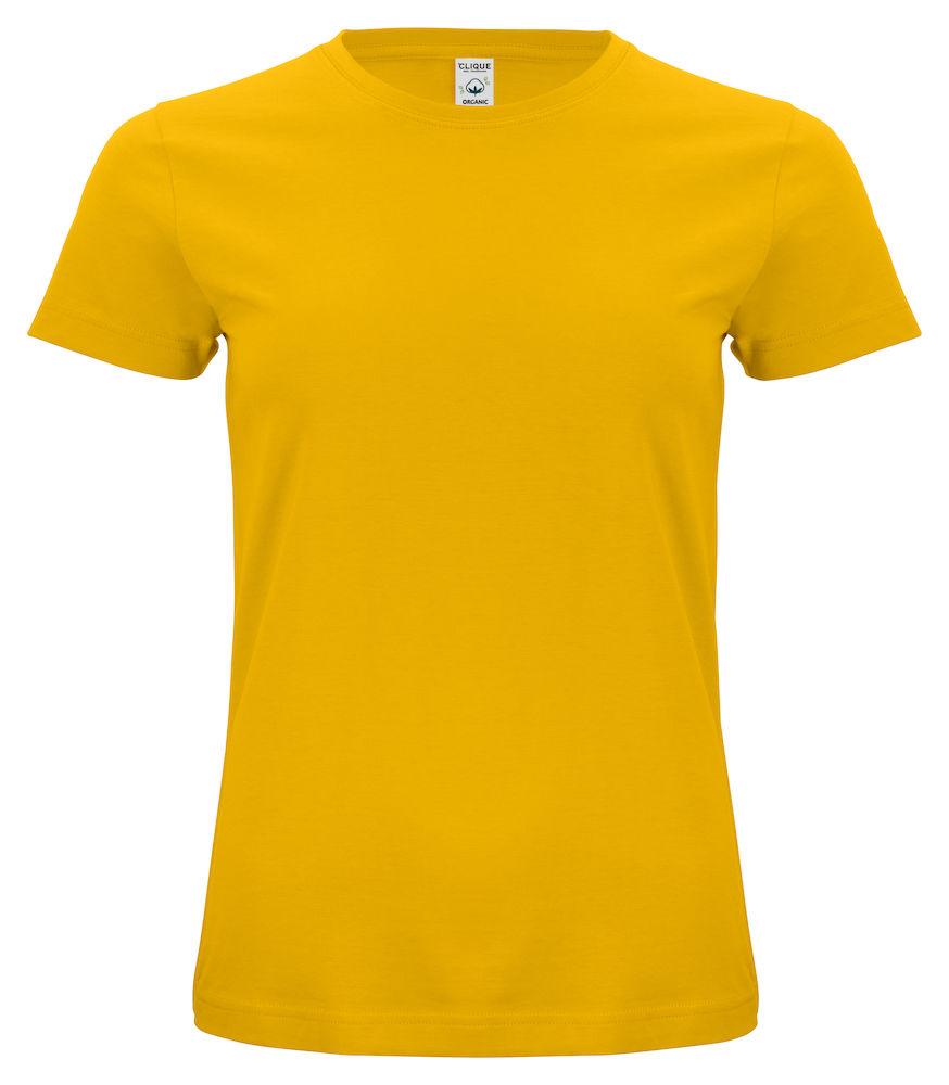 Classic Organic-T Giallo T-Shirt Donna Cotone Biologico Ecosostenibile