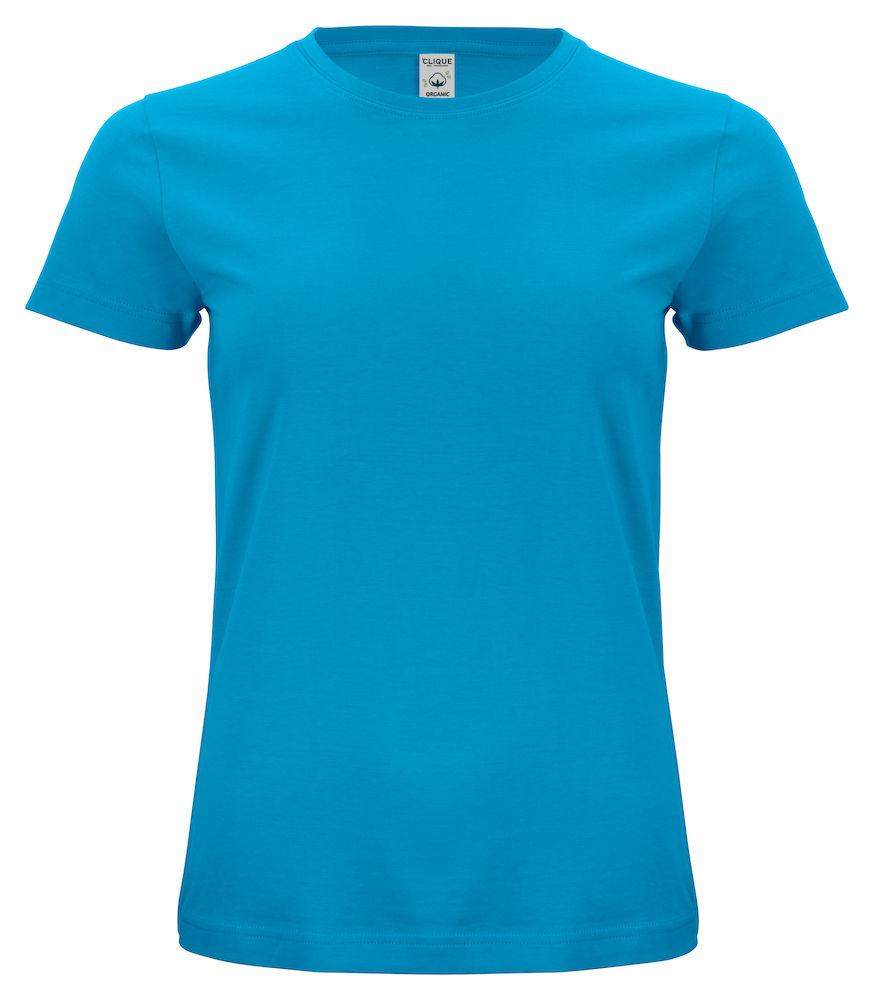 Classic Organic-T Turchese Azzurro T-Shirt Donna Cotone Biologico Ecosostenibile