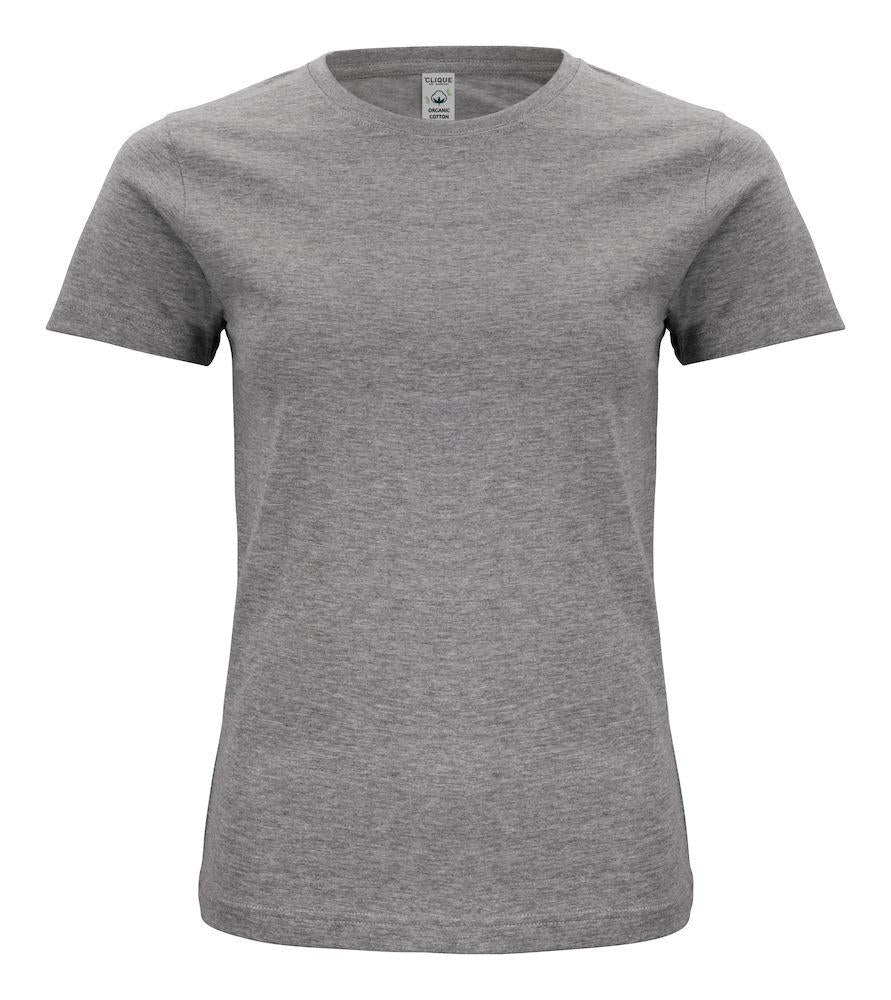 Classic Organic-T Grigio Melange T-Shirt Donna Cotone Biologico Ecosostenibile