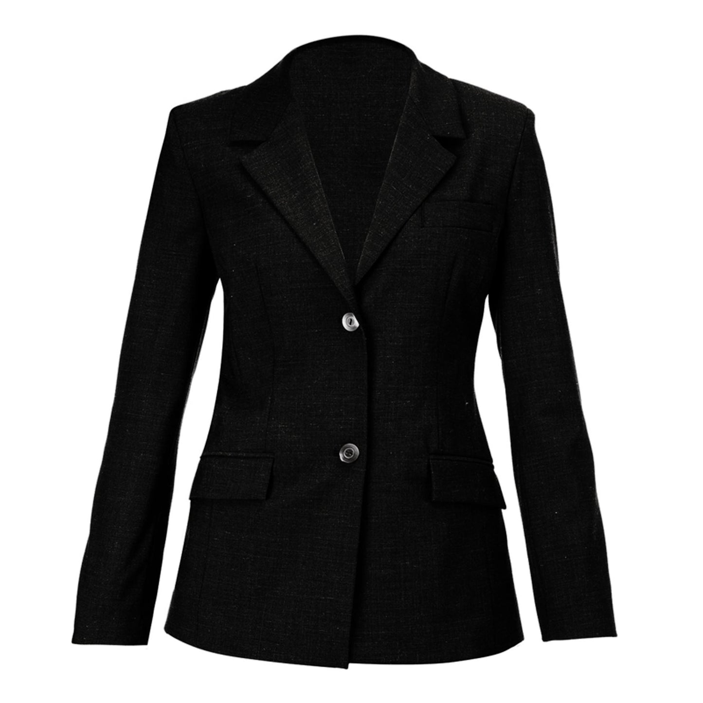 Giacca Vittoria Nero Giacca Donna Completo Misto Lana Elasticizzata