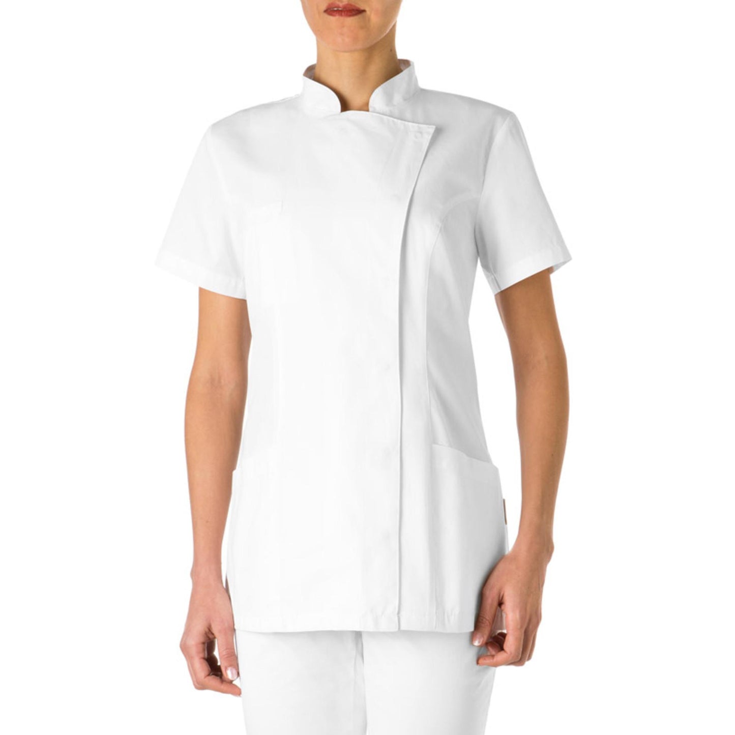 Casacca Tati Donna Bianco Taglia 3XL Manica Cortac 100% Cotone Dottoressa Farmacista Dentista Infermiera
