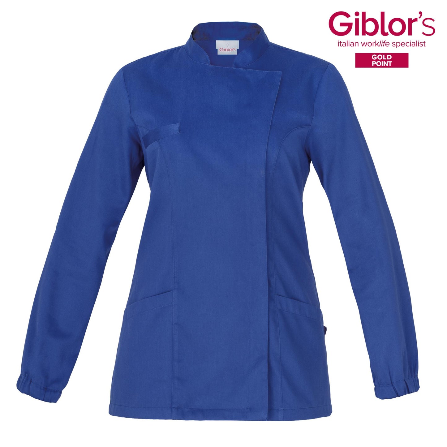 Casacca Amanda Royal Azzurro Manica Lunga Casacca Donna Dottoressa Farmacista Dentista Infermiera asa oss