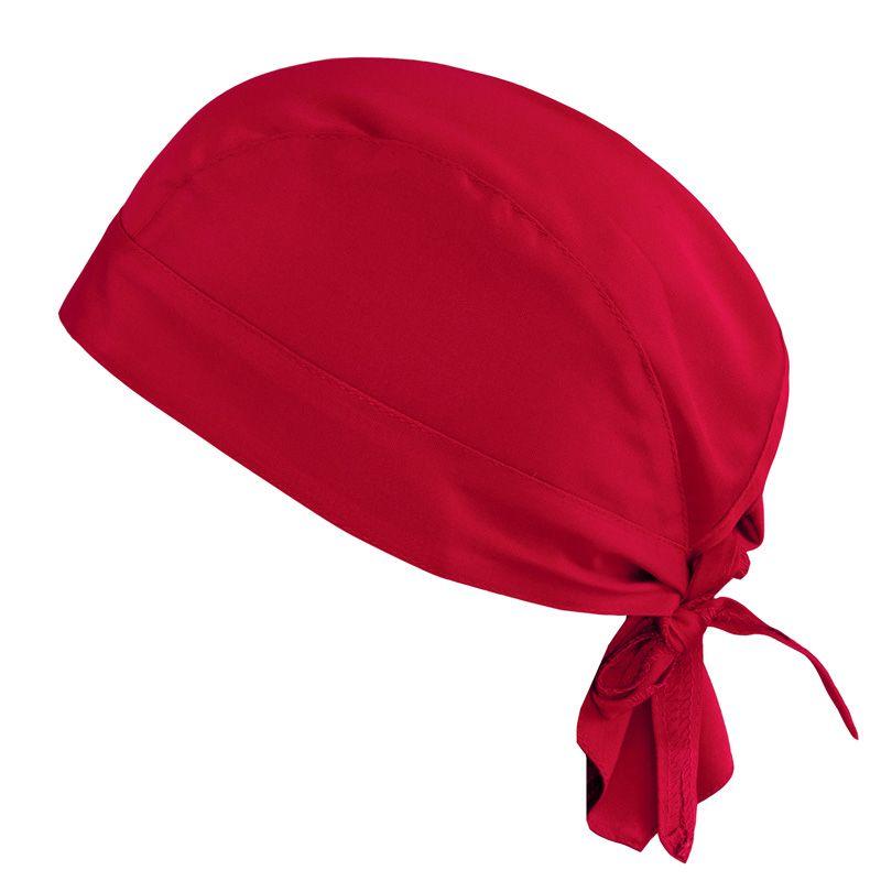 Bandana Cuoco con Inserto Antisudore in Spugna Bandana Chef Rosso