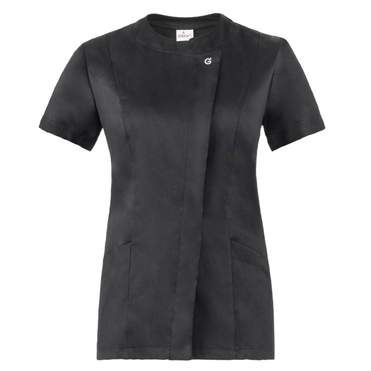 Casacca Chiara Nero L Casacca Donna Manica Corta Medicale Cucina Estetica
