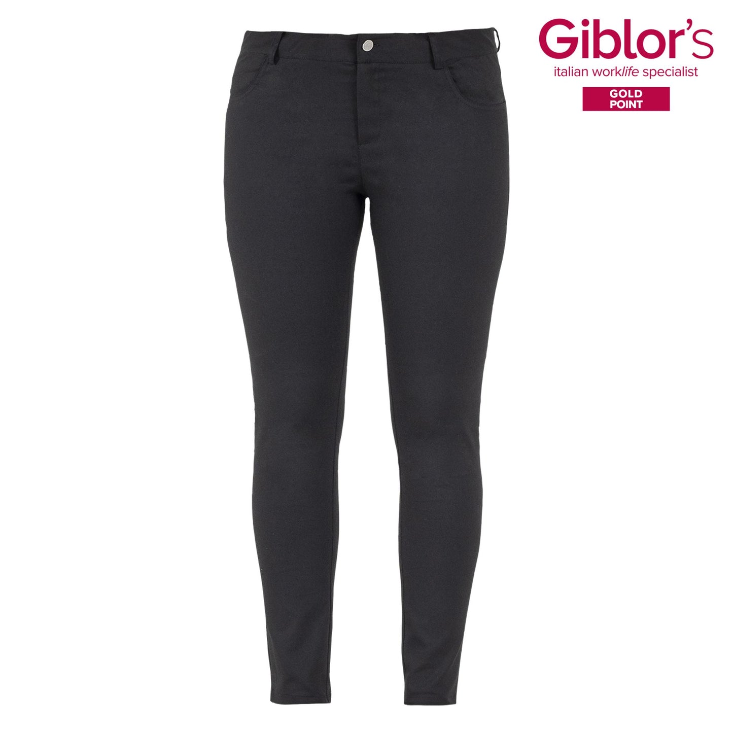 Pantalone Donna Iride Nero Elasticizzato Pantalone Cameriera Pantalone Estetista Parrucchiera