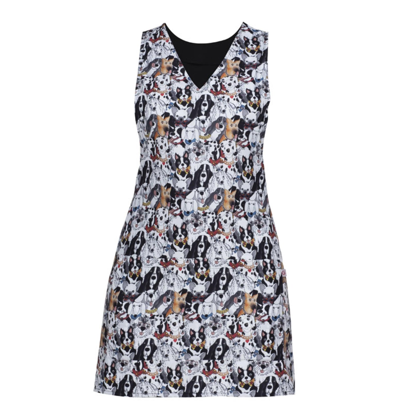 Copriabito London Fantasia Cani Smanicato Donna No Stiro Stampato