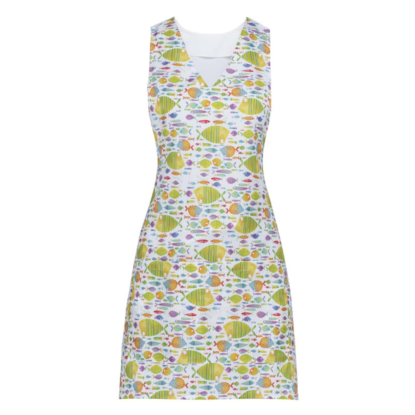 Copriabito London Fantasia Pesci Smanicato Donna No Stiro Stampato