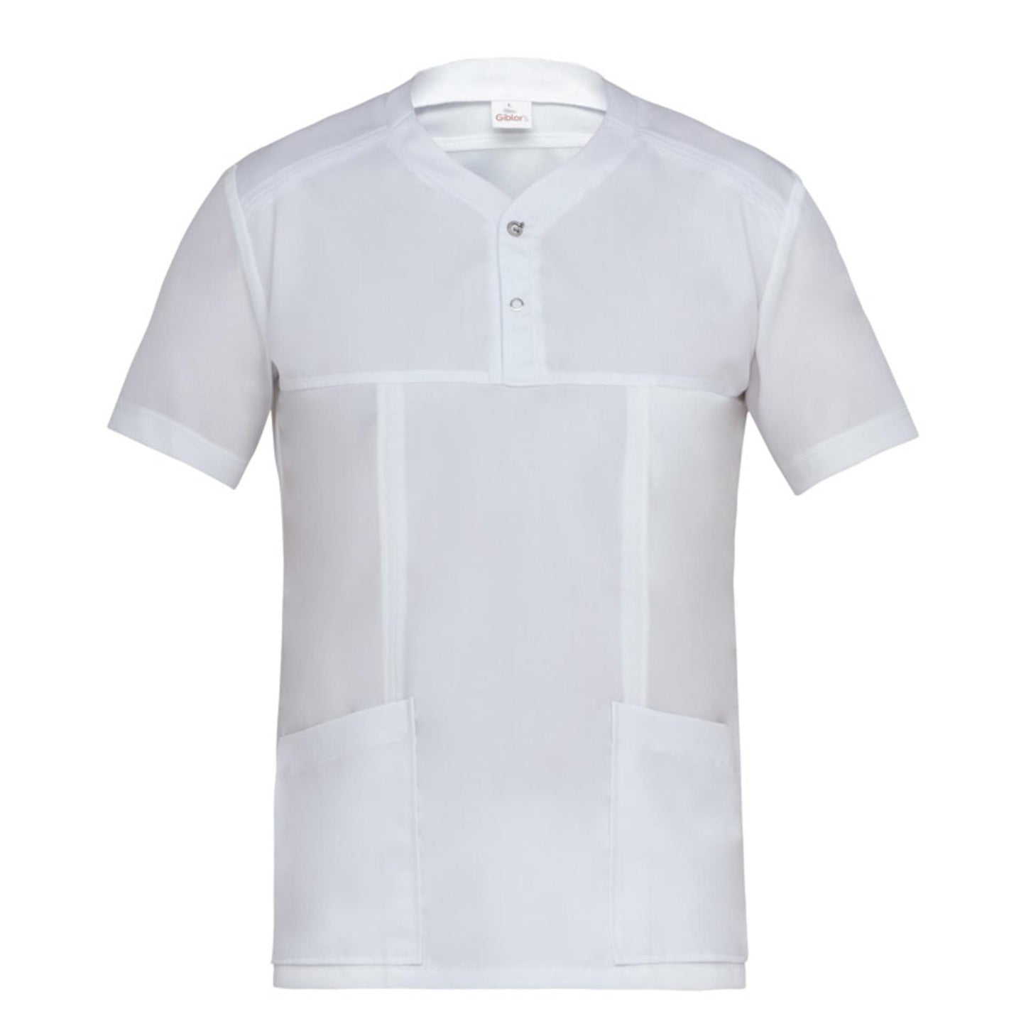 Casacca Connor Bianco Casacca Uomo Manica Corta Traspirante Antibatterico No Stiro