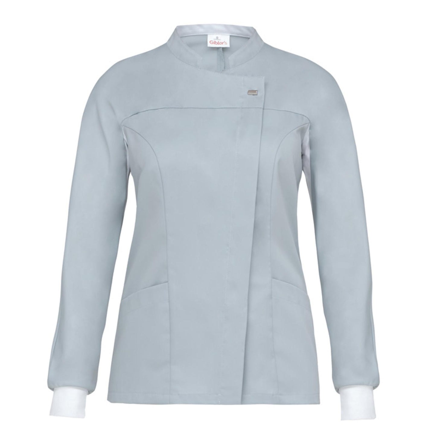 Casacca Giada Grigio Casacca Medicale Donna Tencel No Stiro Antibatterico