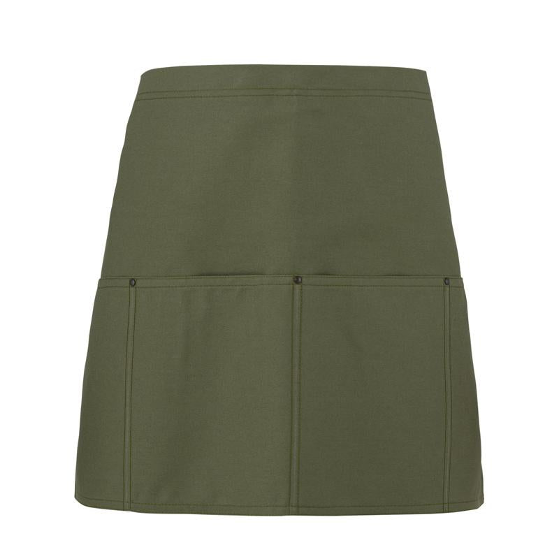 Grembiule Seattle Verde Militare Grembiule Cuoco con Tasconi Cameriere Osteria Pub