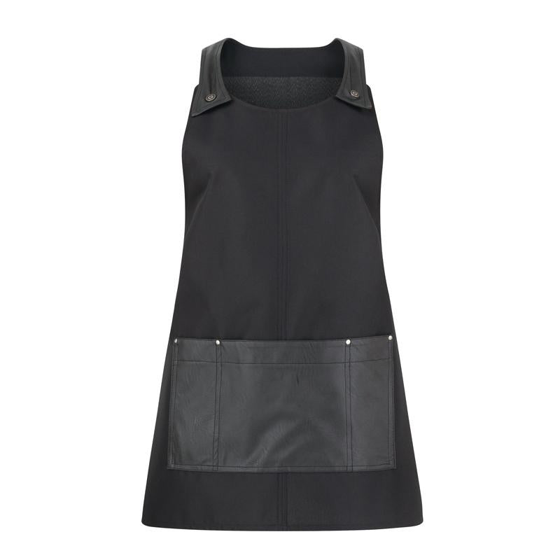 Scamiciato Serena Nero Casacca Senza Maniche Idrorepellente Parruchiera Estetista