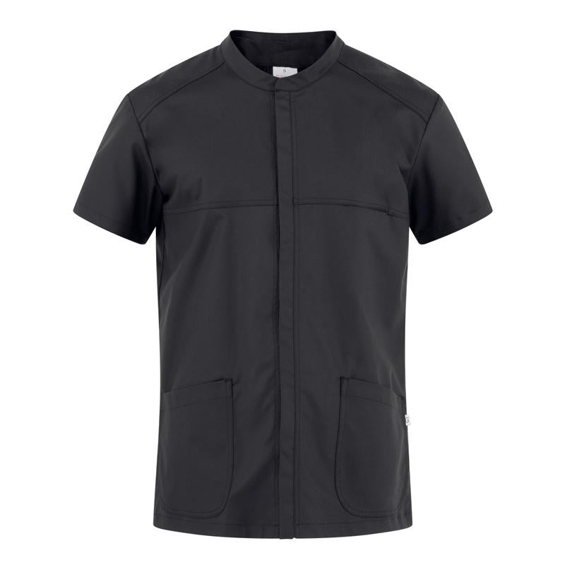 Casacca Marco Nero Casacca Uomo Manica Corta Elasticizzata Estetica Cucina Trasiprante No Stiro