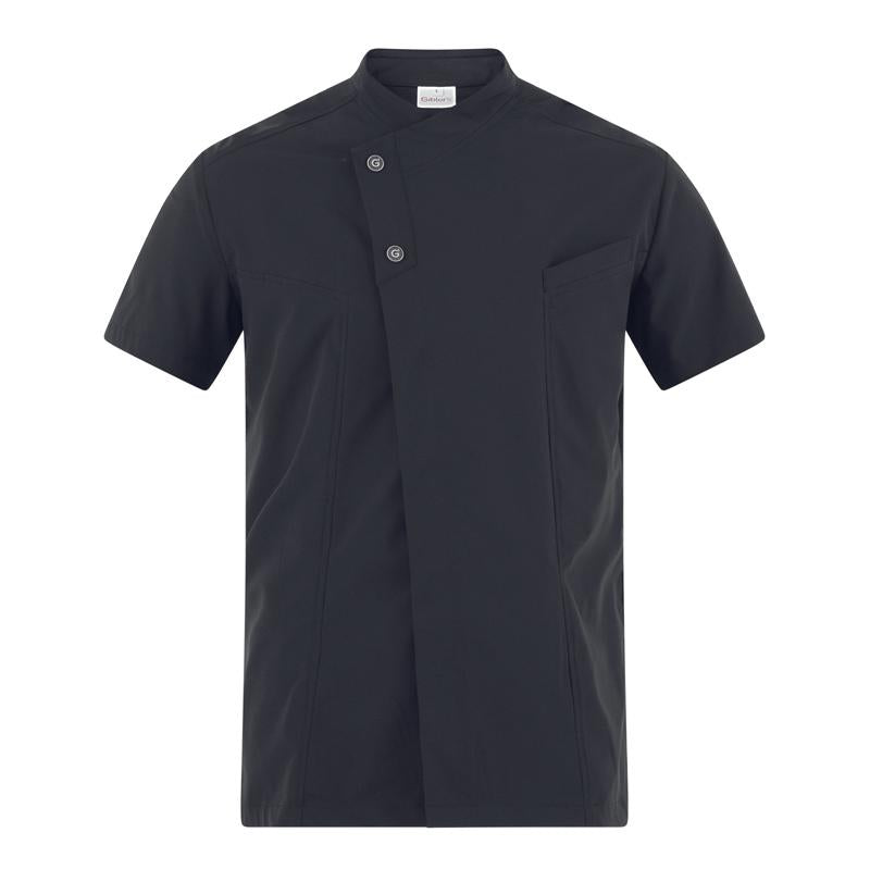 Giacca Harry Nero Casacca Uomo Manica Corta No Stiro Elasticizzata Traspirante Superleggera