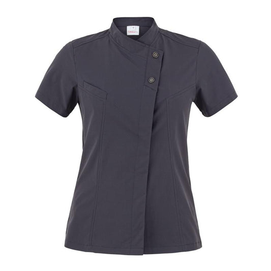 Giacca Megan Grigio casacca Donna Manica Corta No Stiro Elasticizzata Traspirante Superleggera