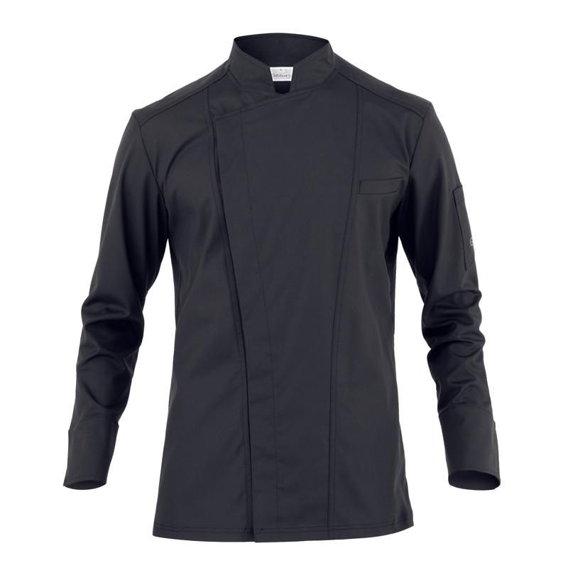 Giacca Darcy Nero Giacca Cuoco Traspirante Elastcizzata No Stiro