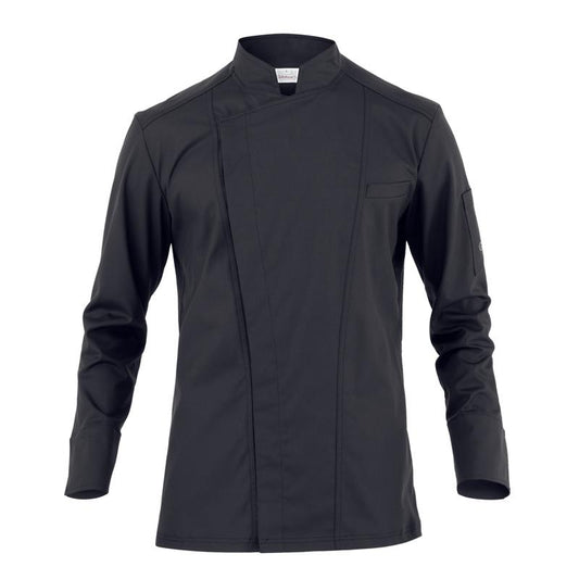 Giacca Darcy Nero Giacca Cuoco Traspirante Elastcizzata No Stiro