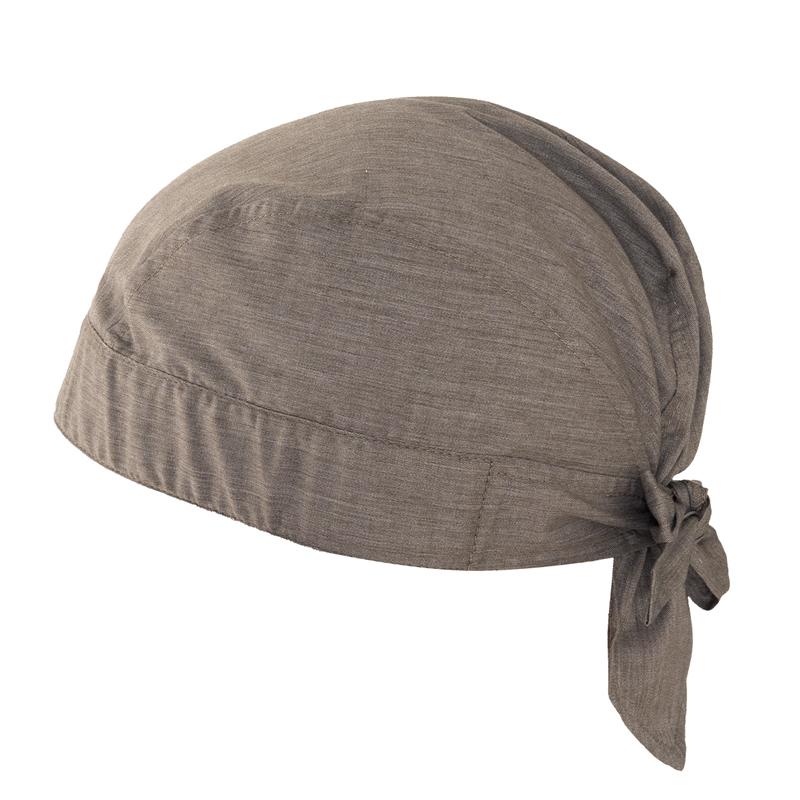 Bandana Marte Tortora Melange Copricapo Cuoco con Tergisudore