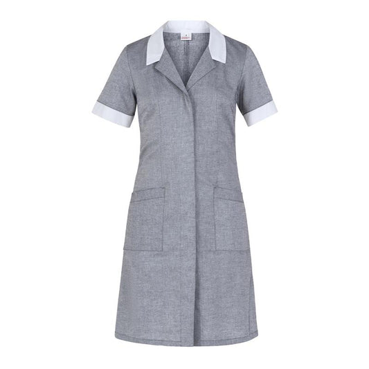 Camice Amalia Grigio Melange Camice Donna Manica Corta Pulizie Albergo