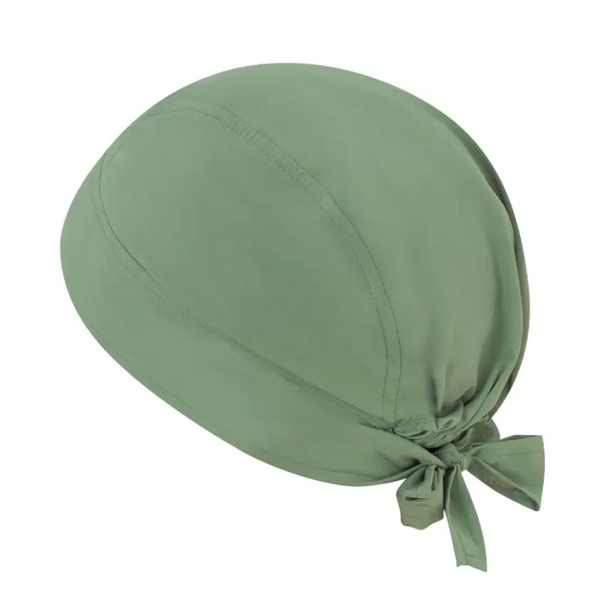 Bandana Urano Oliva Microfibra Traspirante Copricapo Medicale Cucina Antibatterico