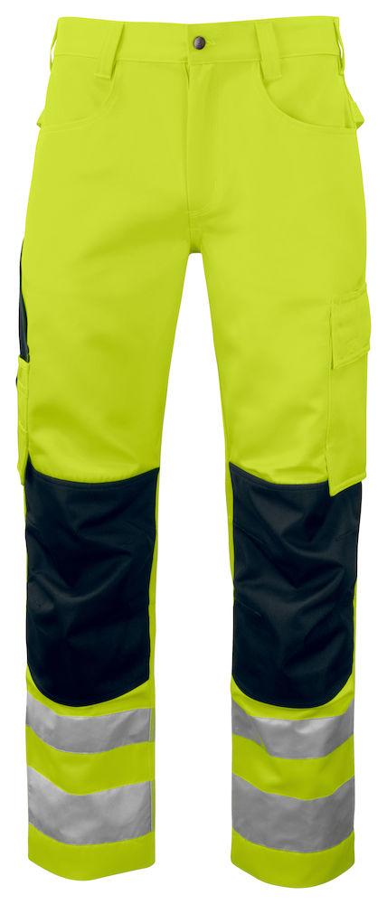Pantaloni Alta Visibilità Giallo Pantaloni Cantiere Classe 2 con Rinforzi