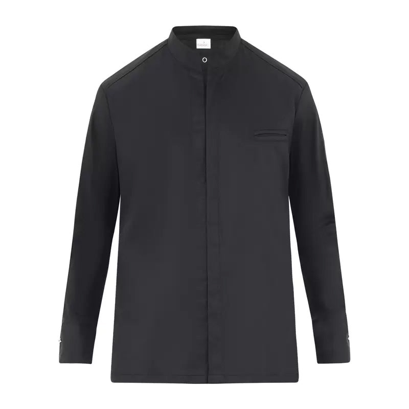 Giacca Ascanio Nero Giacca Cuoco No Stiro Traspirante