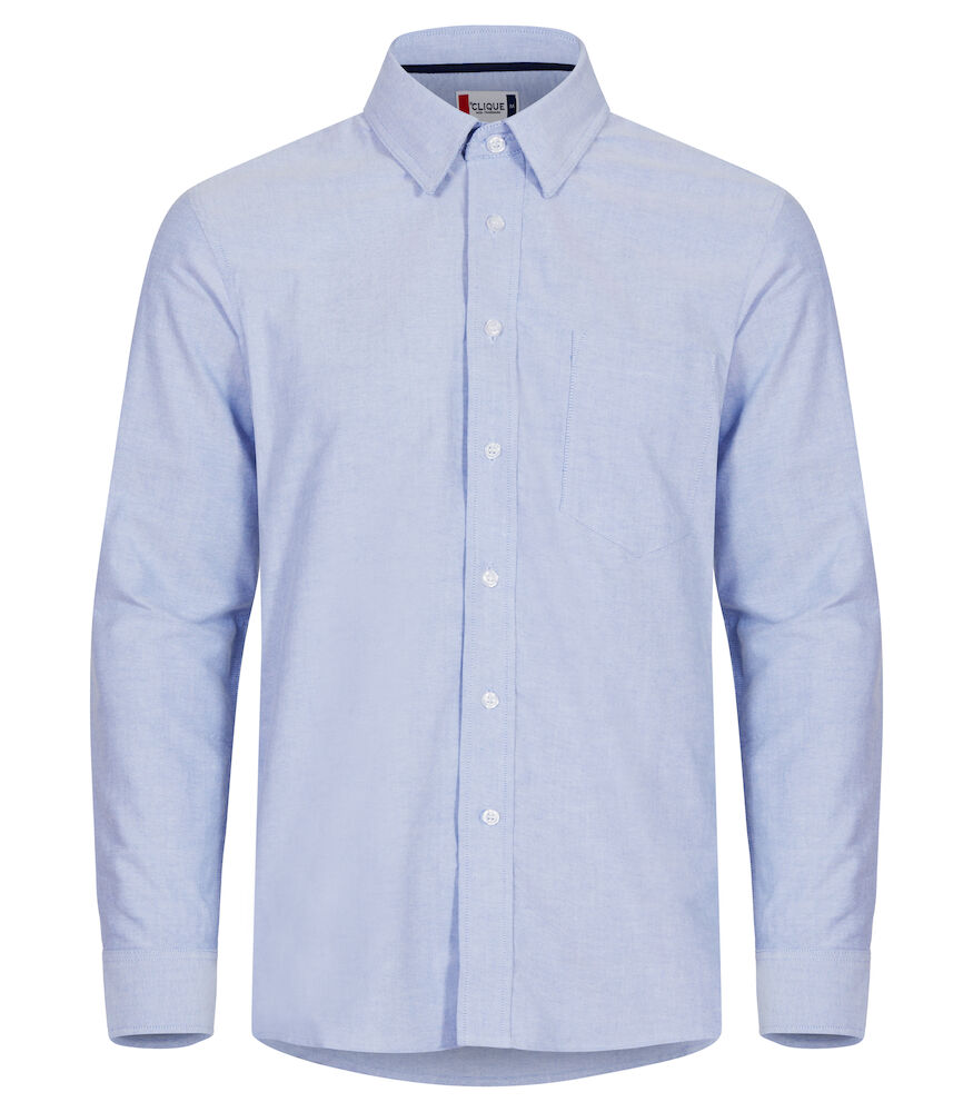 Camicia Oxford Azzurro Manica Lunga Camicia Button Down